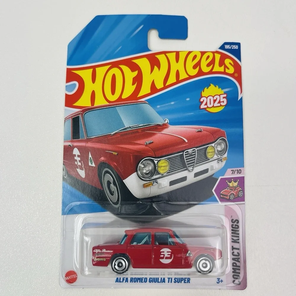 2025 Hot Wheels ALFA ROMEO GIULIA TI Super Red Compact Kings In Stock New Case L